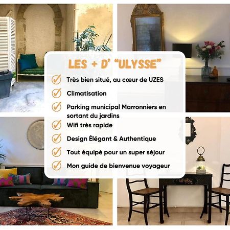 Ulysse, Appartement Spacieux Au Centre Historique D'Uzes En Rez-De-Chaussee Avec Exterieur, Proche Parking Des Marroniers المظهر الخارجي الصورة